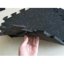 Gym Interlocking Rubber Tiles/Recycled Rubber Flooring Briks for Gym